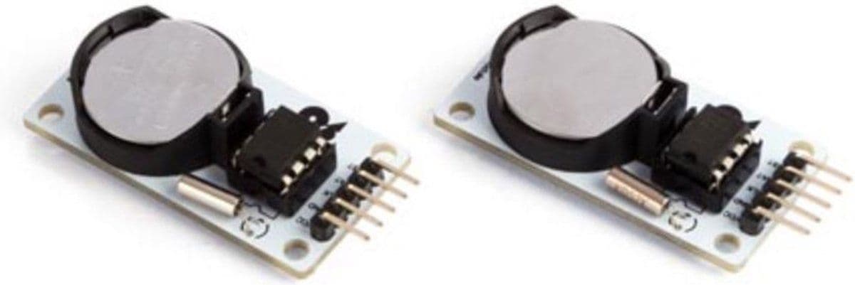 Whadda DS1302 - Realtime klokmodule - Laag energieverbruik - (2 stuks)