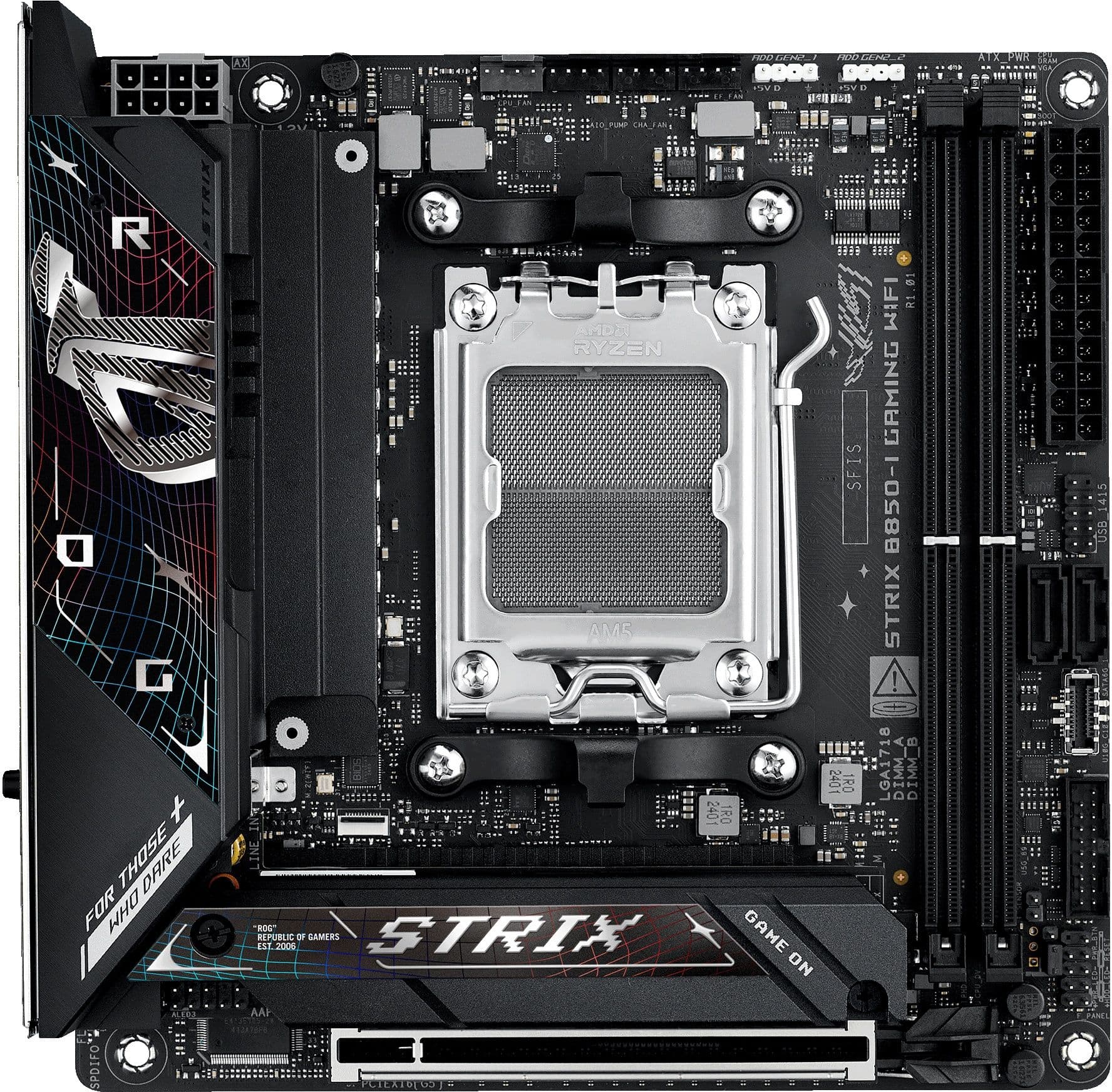 ASUS ROG Strix B850-I GAMING WIFI - Mini-ITX Moederbord - AM5 DDR5 Wi-Fi 7 2.5Gb LAN