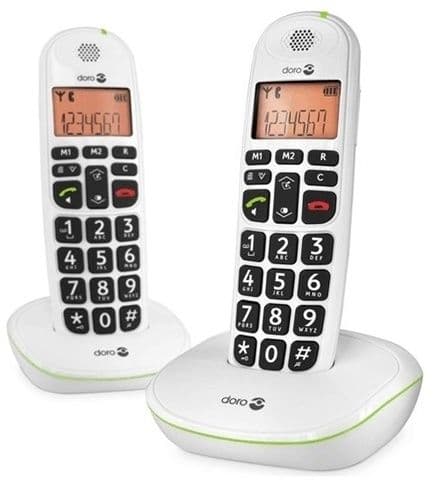Doro PhoneEasy 100W - Dect-telefoon - Groot display grote knoppen - Wit
