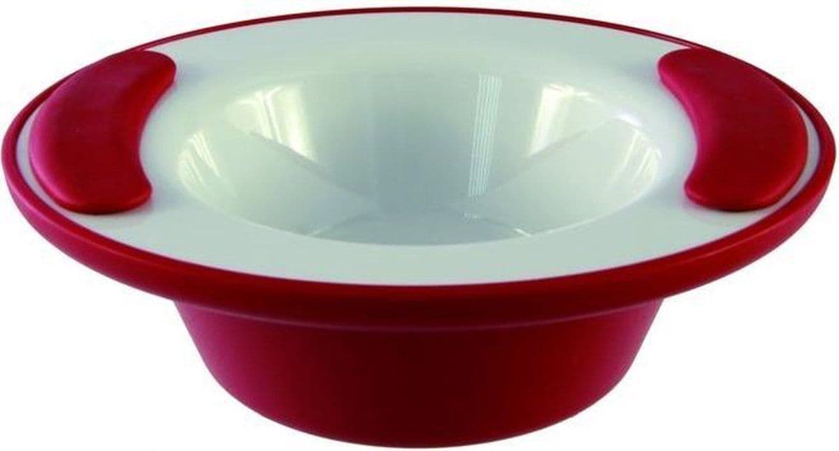 Ornamin Warmhoudkom - Melamine - Antislip handgrepen - Rood