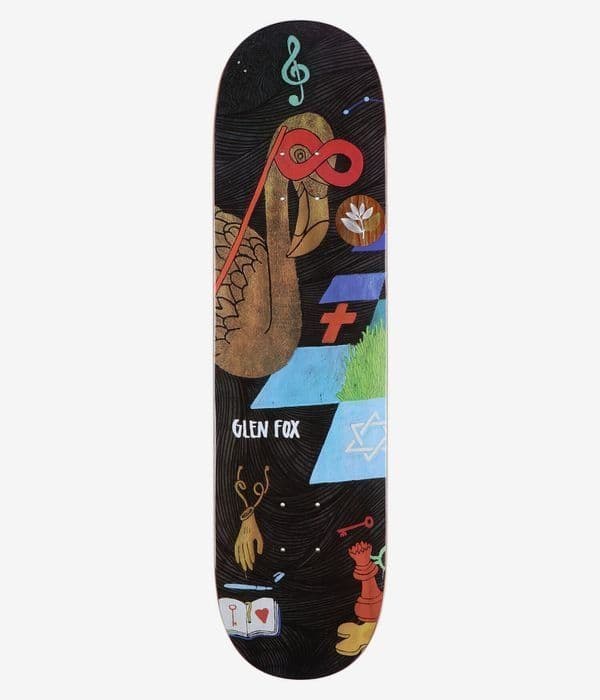 Magenta Fox Zoo - Skateboard Deck - Glen Fox Pro Model - 8.25 inch