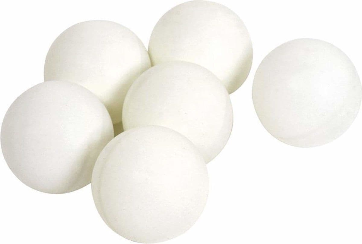 Angel Sports - 6 tafeltennisballen wit in doosje ABS