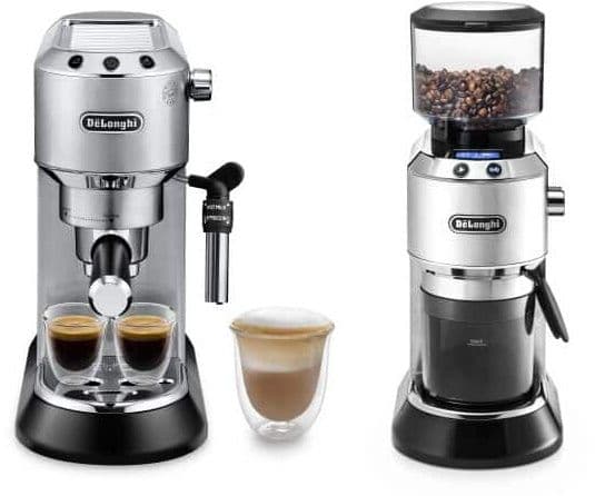 DeLonghi Dedica ECKG6821.M - Pompdruk espressomachine met koffiemolen - 15 bar - Zilver