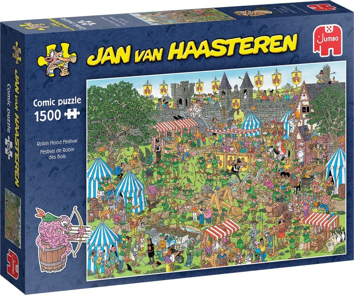 Jan van Haasteren - Robin Hood Festival - 1500 stukjes - Puzzel - Legpuzzel
