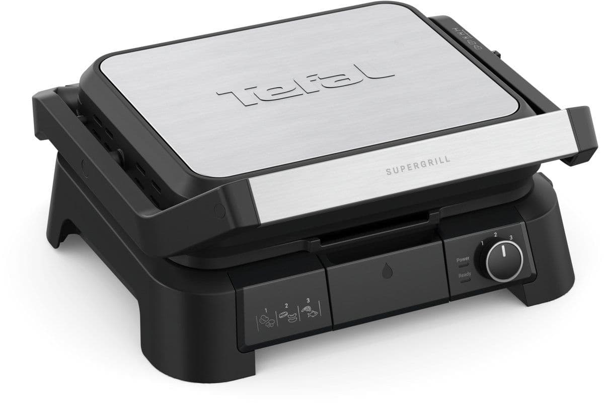 Tefal SuperGrill GC510D - Contactgrill 3-in-1 - RVS