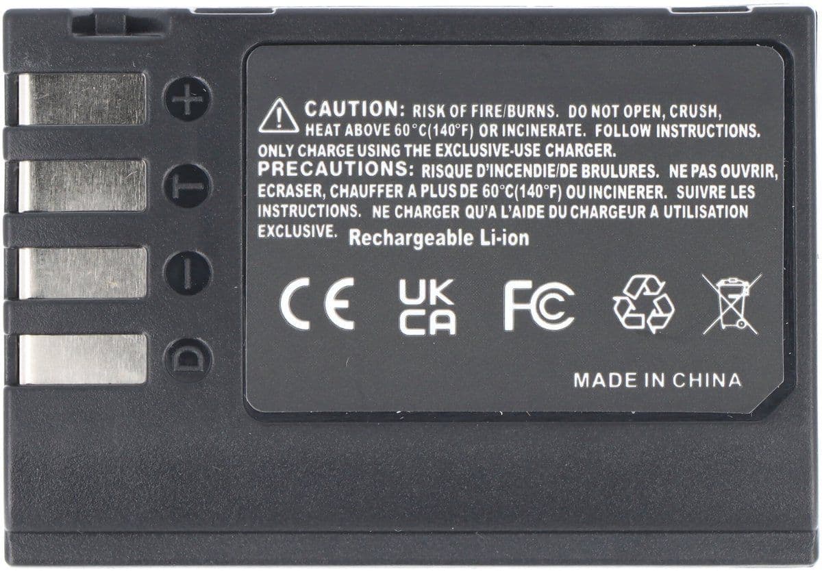 Accu geschikt voor Panasonic DMW-BLK22, Li-ion, 7.2V, 2200mAh, 15.8Wh, zwart