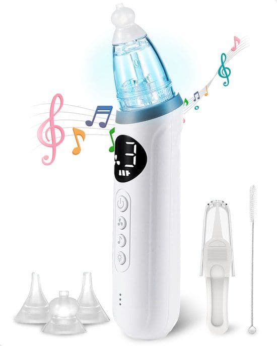 Gatson Pro Neusreiniger Baby - Elektrisch - 3 Zuigstanden - 10 Melodietjes