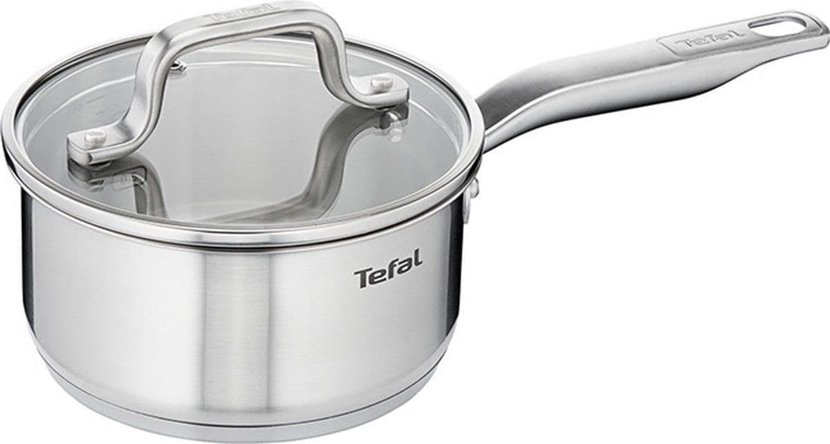 Tefal H816S6 - 6-delige pannenset - kookpannen 20/24 cm steelpan 16 cm - roestvrij staal