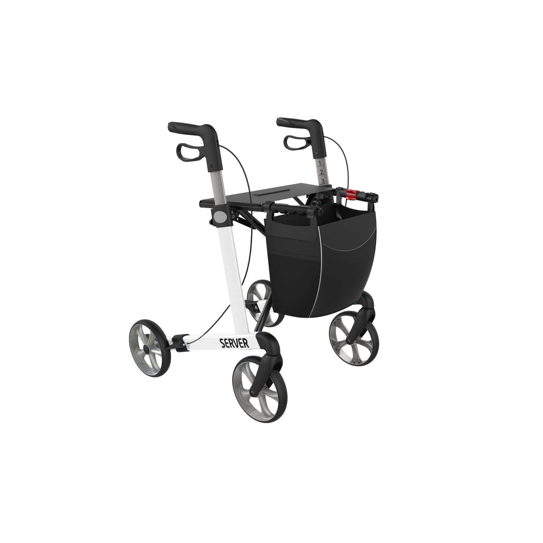 Rehasense Server Rollator - Lichtgewicht, Stabiel en Uniek Driehoekig Design (7,5 kg) L (standaard)