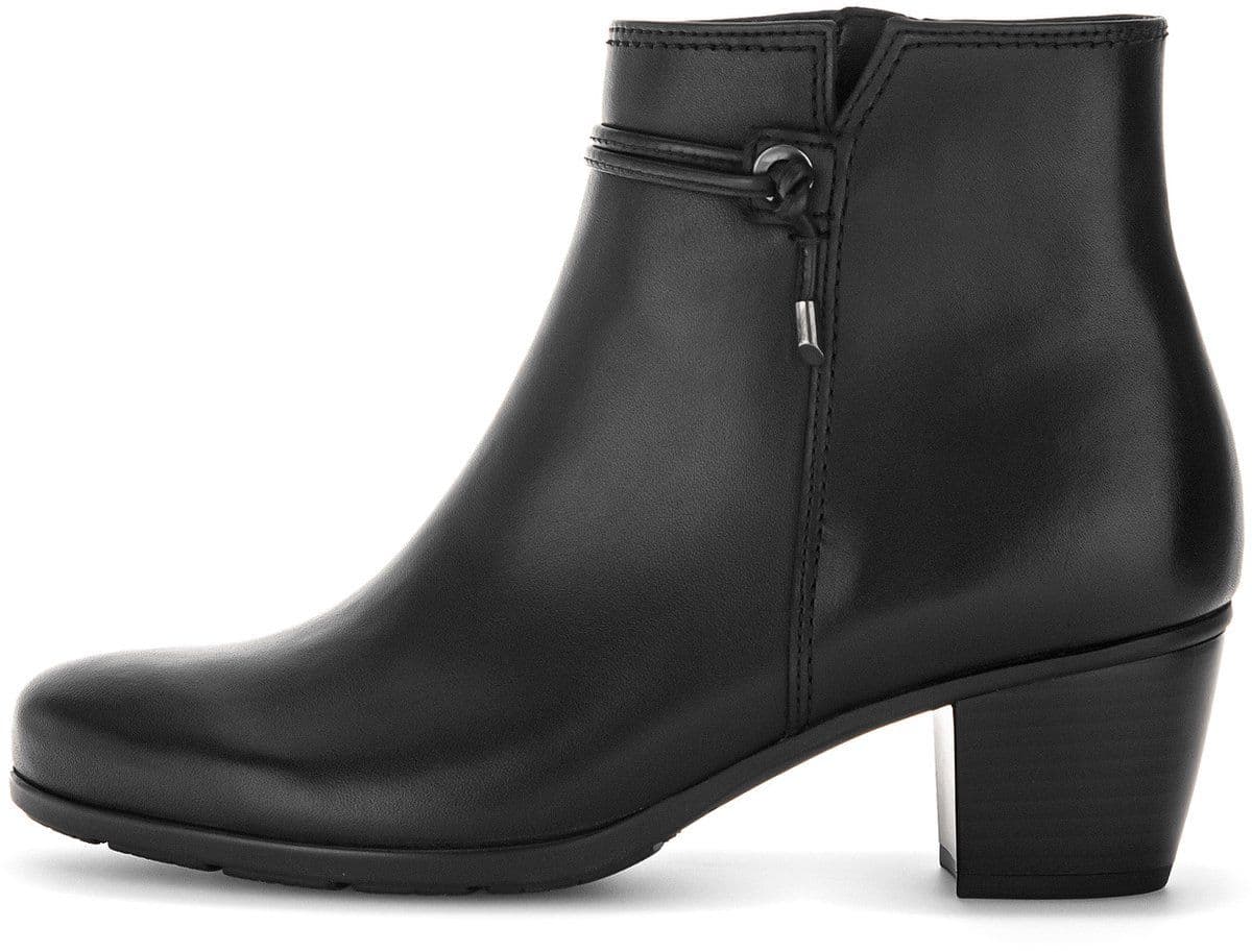Gabor 75.522.24 - Enkellaarsjes - Blokhak 4,5 cm - Zwart