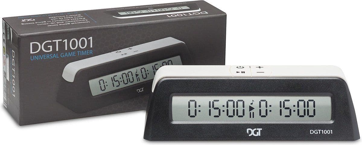 Schaakklok DGT 1001 zwart/wit