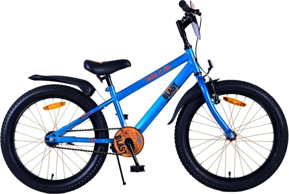 NERF Kinderfiets - 20 inch - Handrem en terugtraprem - Satin Blue