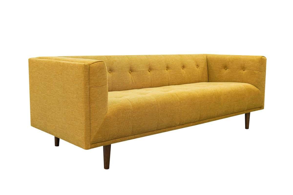 Kick Texture Bank Bobbi - Designbank - Comfortabele stof - Geel