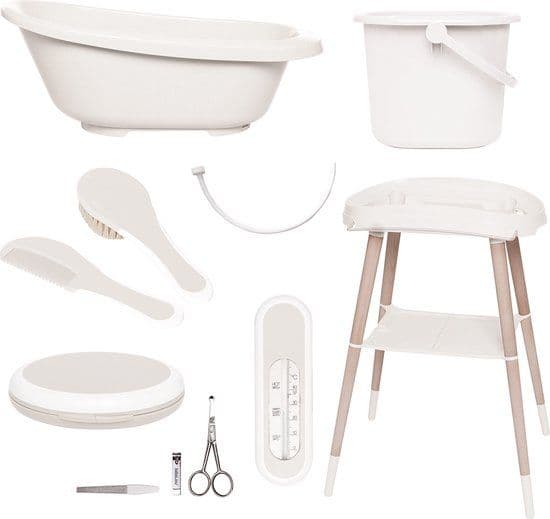 Sense - Badset 7 delig - Thermobad met standaard - Light Oat
