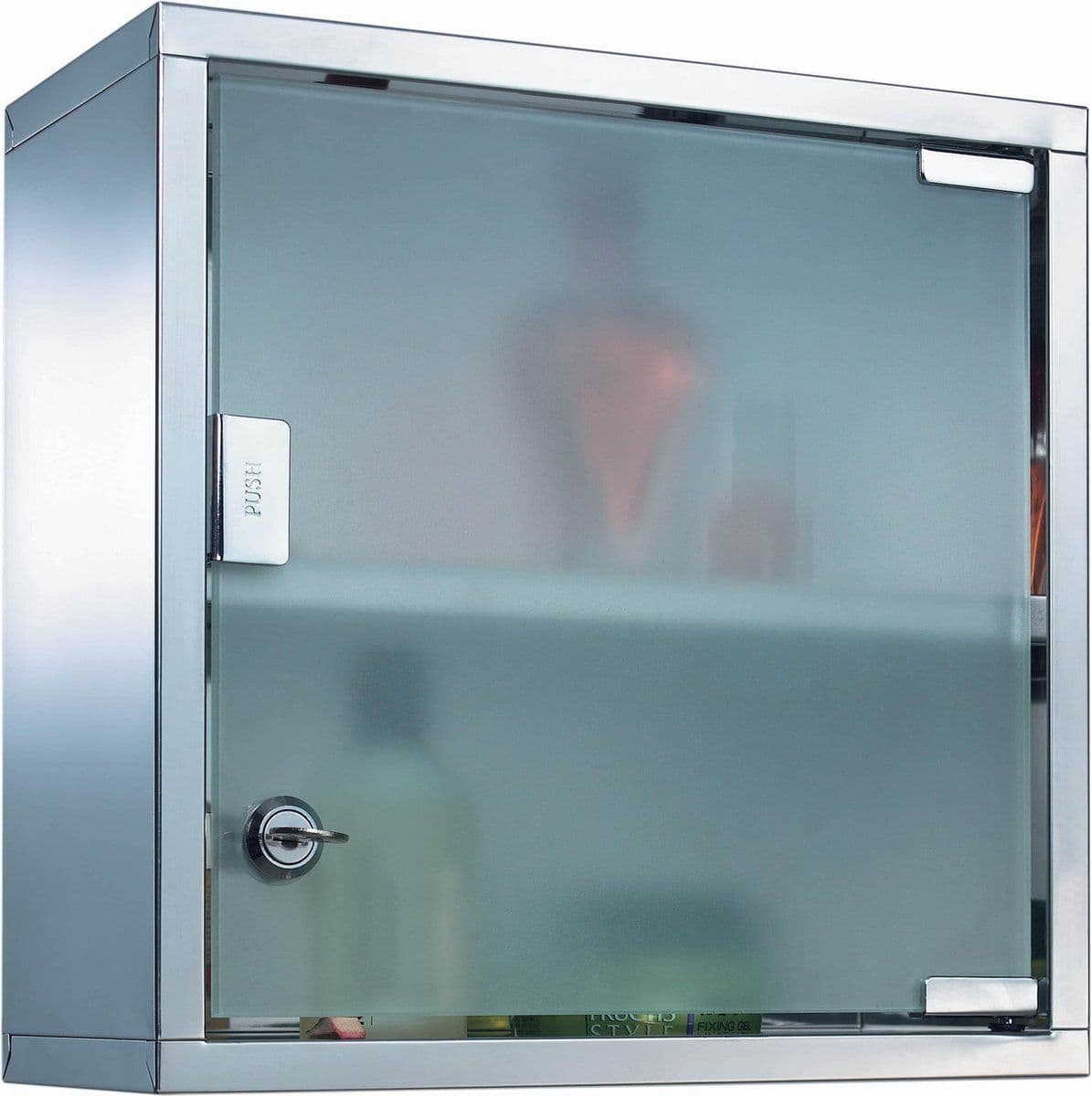 Haceka Surprise Kubus Kast - Medicijnkast - RVS - Met Slot - 30x30x15 cm