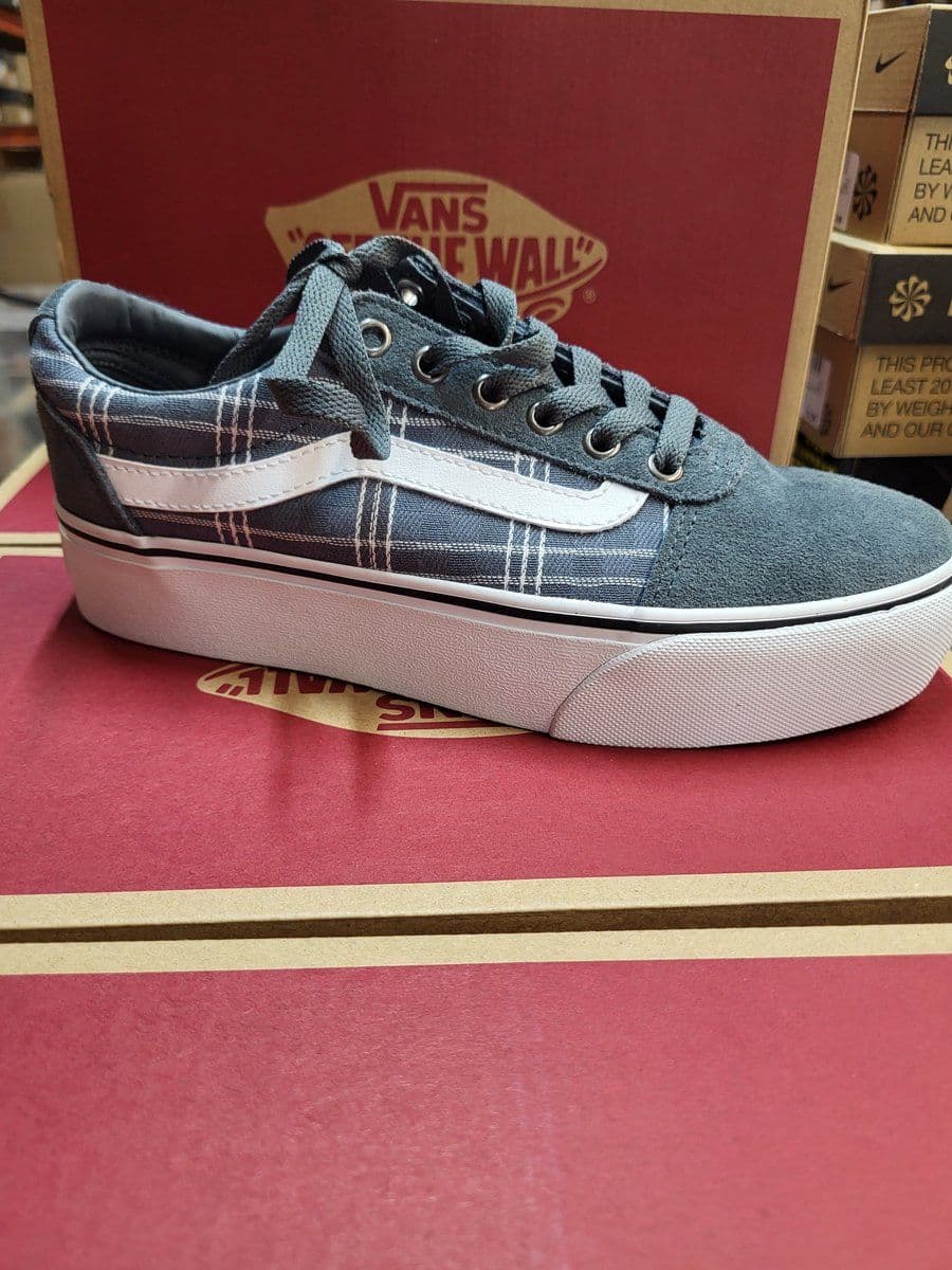 Vans Ward Platform - Lage sneakers - Suède en textiel - Dark Slate