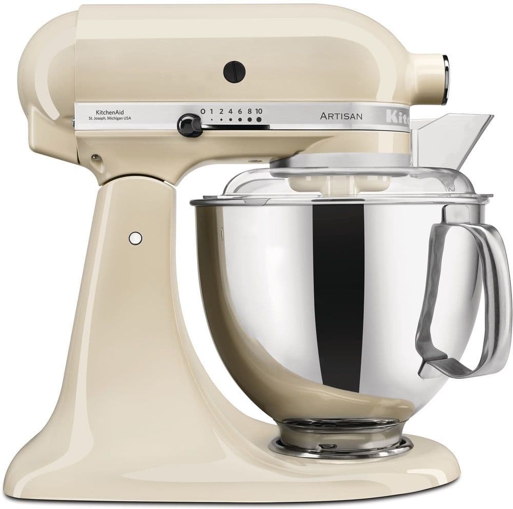 KitchenAid Artisan 5KSM175PSEAC - Keukenrobot - 4,8L RVS kom 300W - Amandelwit
