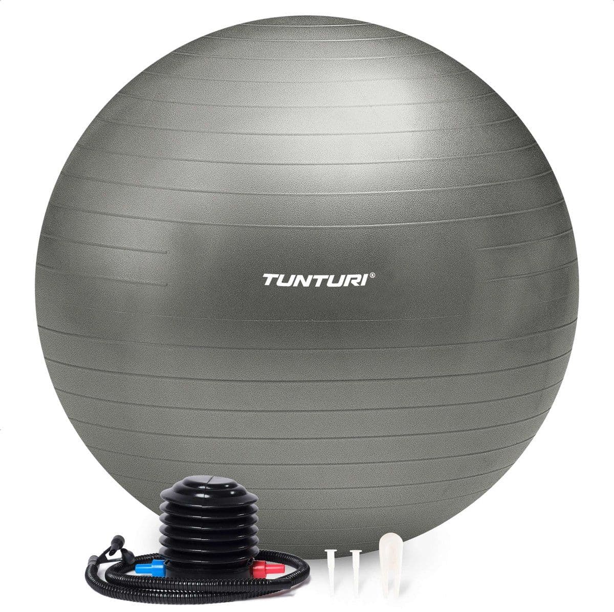 Tunturi Anti Burst Fitnessbal - Yoga bal 55 cm - 220 kg gebruikersgewicht - Zilver