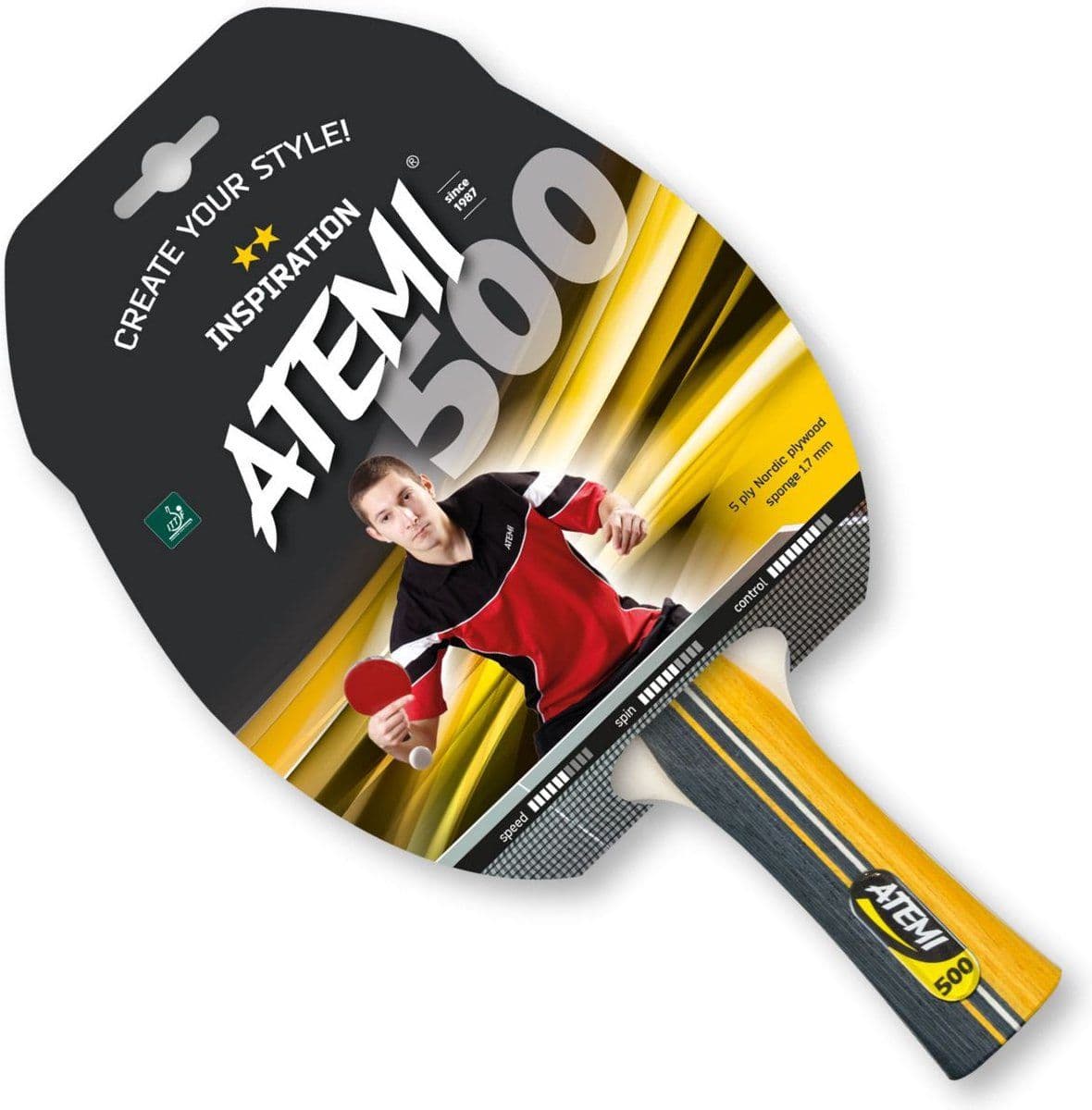 Atemi Tafeltennisbat Training 500 ** Ittf