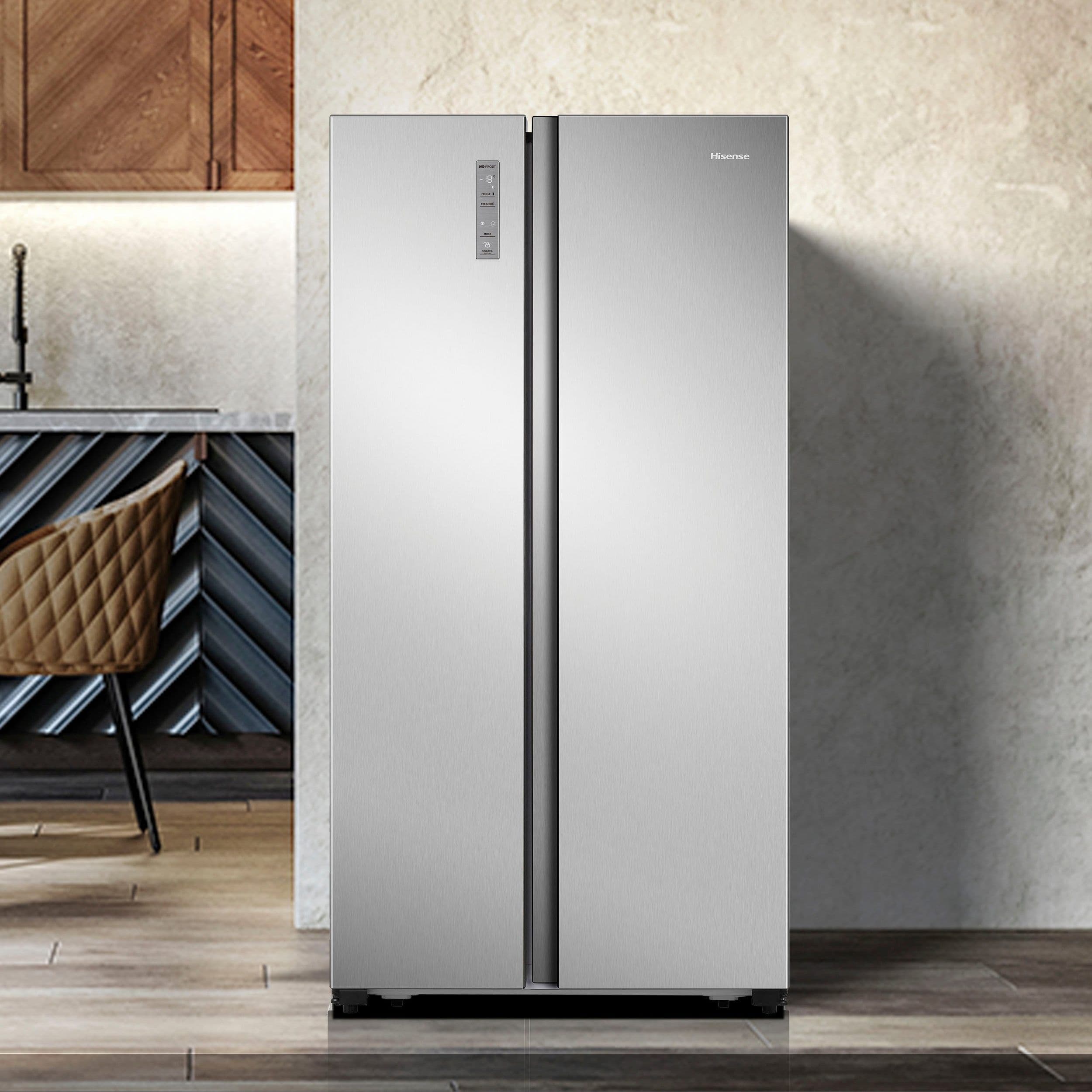 Hisense MS91518CC - Amerikaanse koelkast side-by-side - 519 liter No Frost - RVS-look