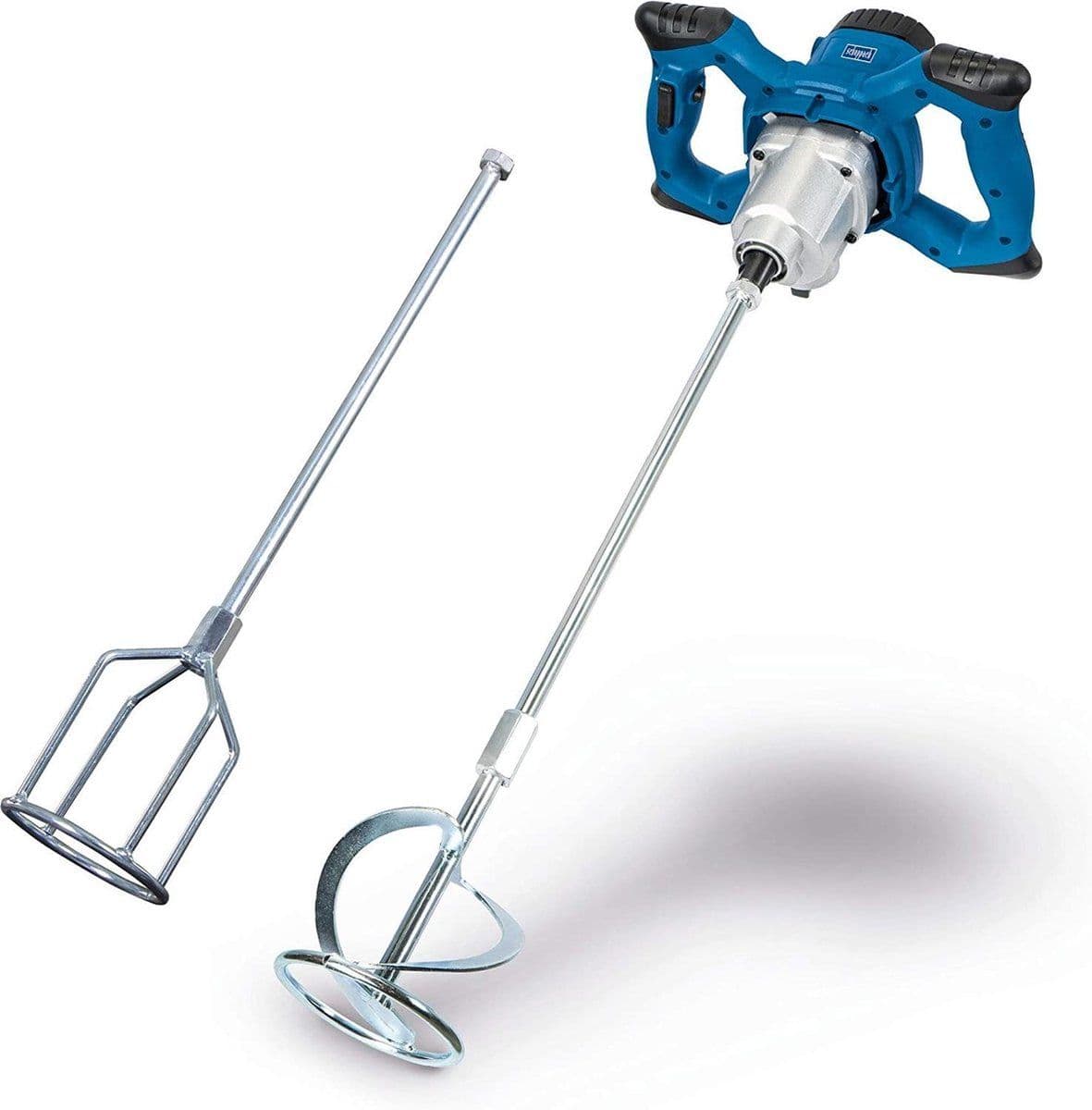Scheppach PM1400 - Beton- en verfmixer - 1400W - Variabele snelheid tot 760 r/min - Incl. verfgarde en mengstaaf