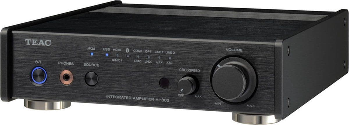 TEAC AI-303 ZWART Compacte Stereo Versterker met USB DAC