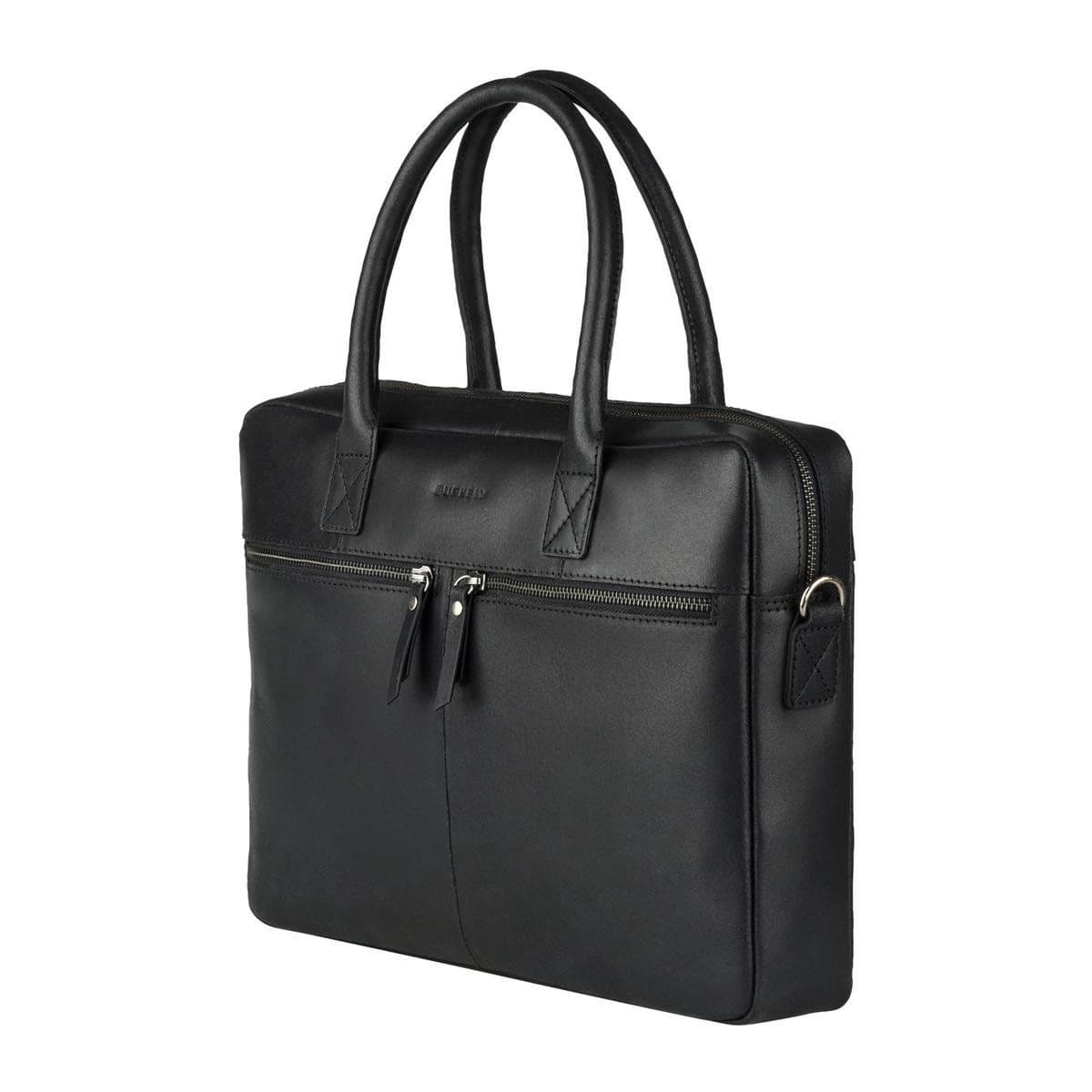 BURKELY Kiley - Laptopbag 13,3 inch - Hunter leer - Zwart