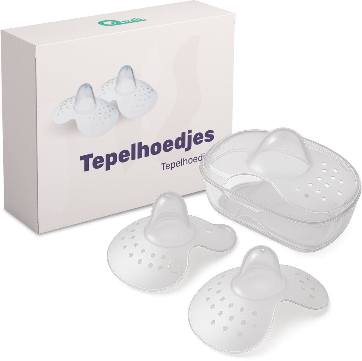 Qwali Tepelhoedje S - BPA vrij - 2 stuks