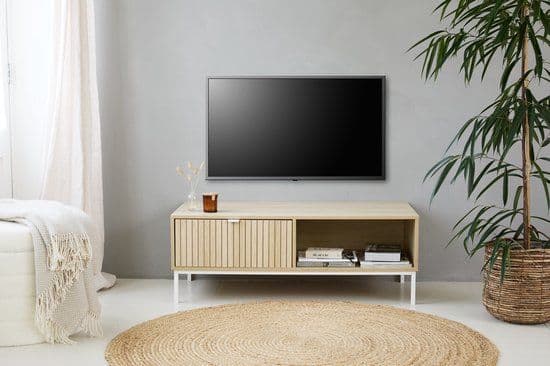 Lifa Living TV meubel Sorrento - MDF/metaal - Lichtbruin - 110,5x40x50cm - Max draagvermogen 25kg