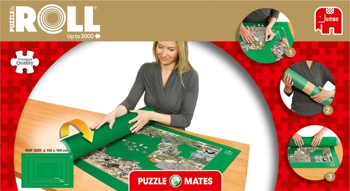 Jumbo Puzzle & Roll - Puzzelrol 1000 tot 3000 stukjes - 150x100cm - Groen