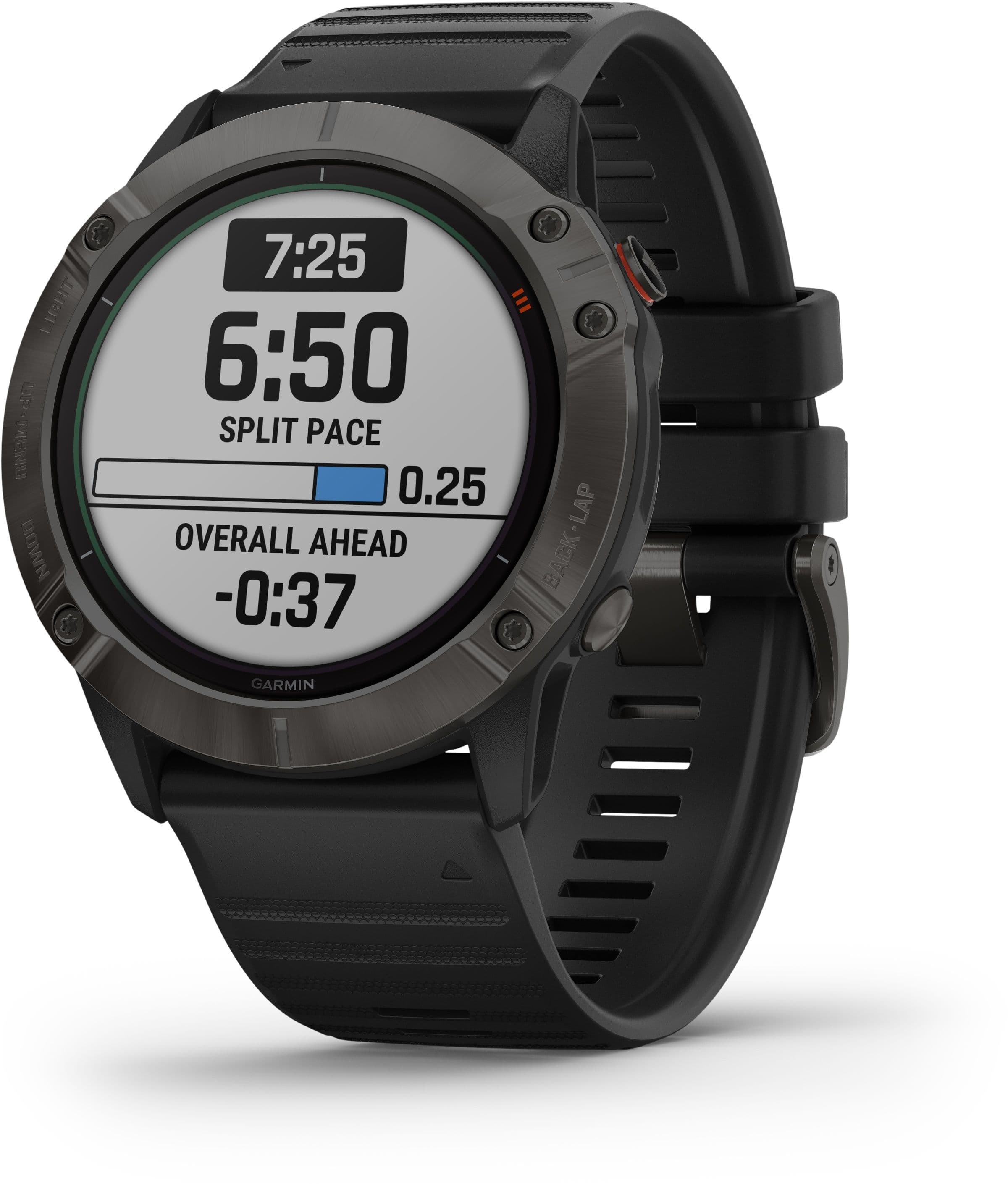 Garmin fēnix 6X Pro Solar - Smartwatch - Zonne-energie - Grijs (Zwart)