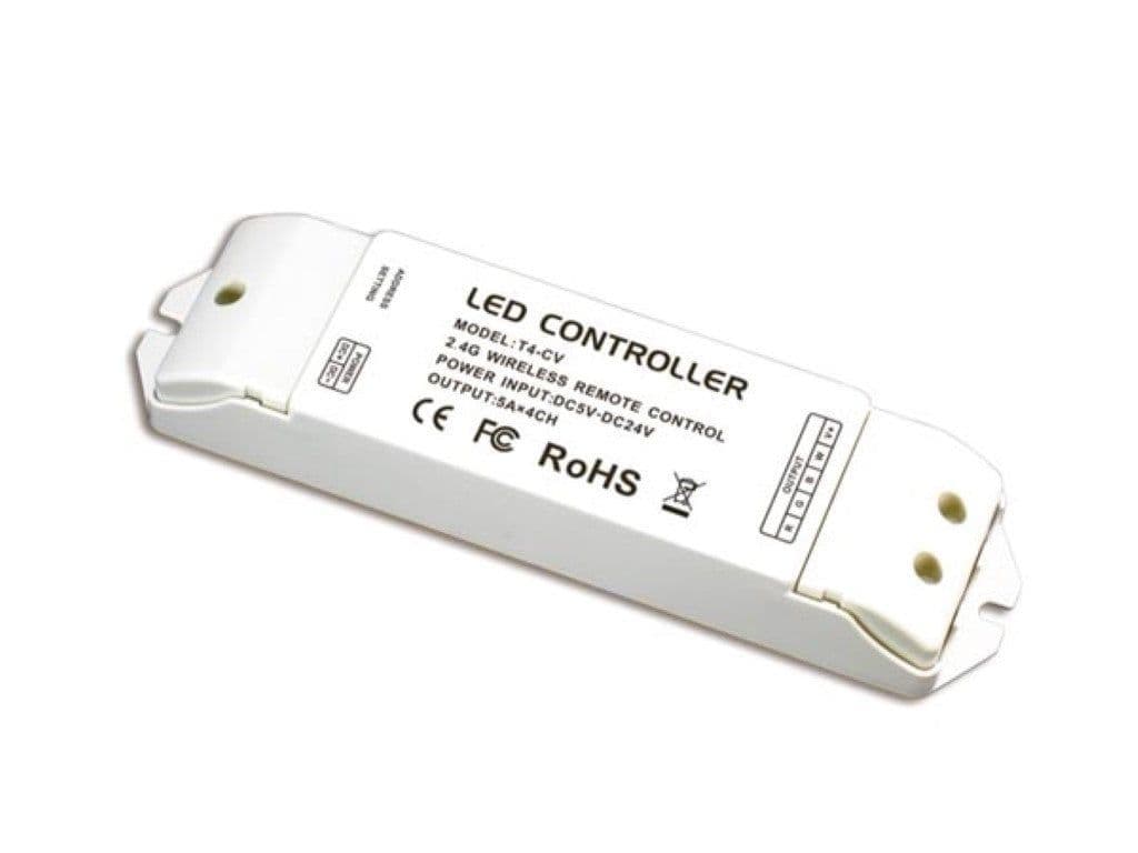 Velleman CHLSC20TX - RGBW LED-controller ontvanger - Draadloze bediening - 176 x 45 x 30 mm
