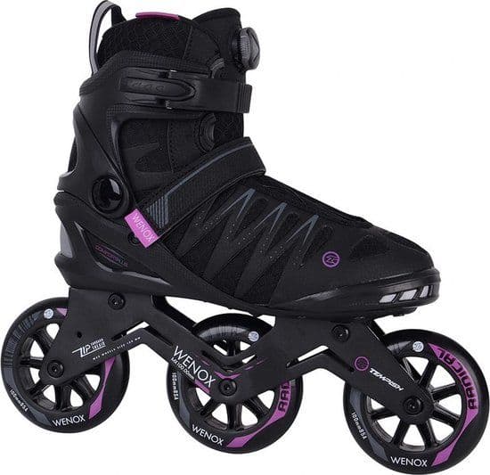 Tempish Wenox Top 100 - Dames Skeelers - 4x100mm Wielen - Zwart Roze - Maat 40