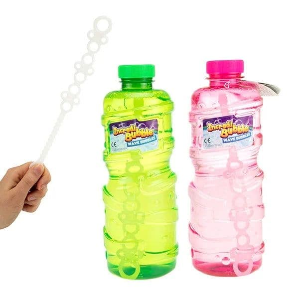 Incredi Bubble - Wave Bubbles Bellenblaas - 12 delige bellenblaas - Maak mega veel bellen + 1 Liter Zeep fles
