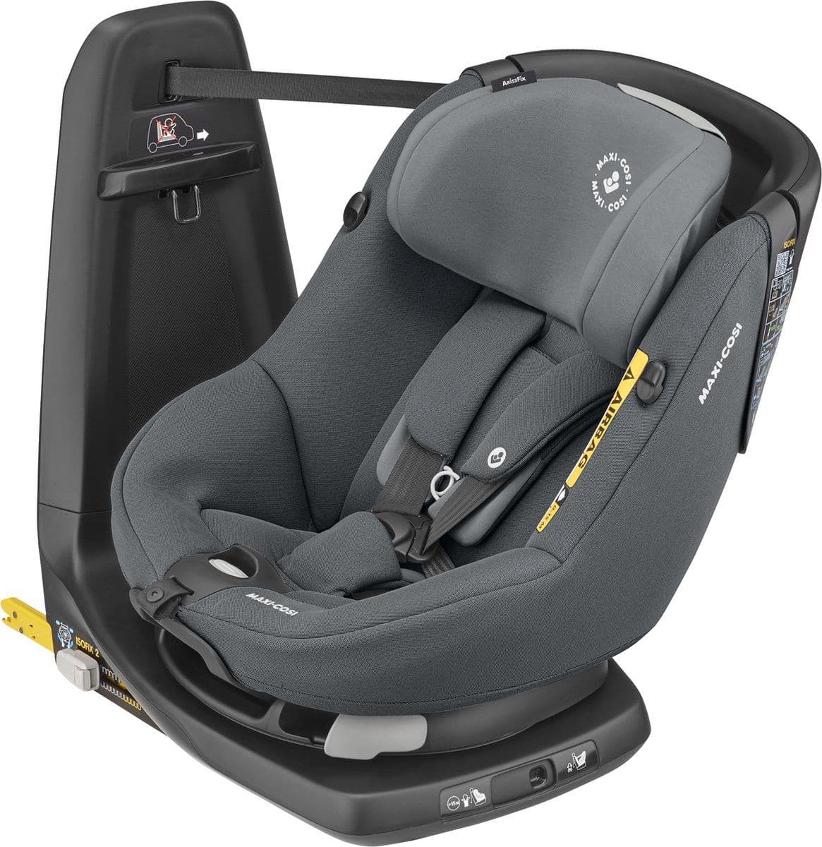 Maxi-Cosi AxissFix i-Size - Autostoeltje 360° draaibaar - Authentic Graphite