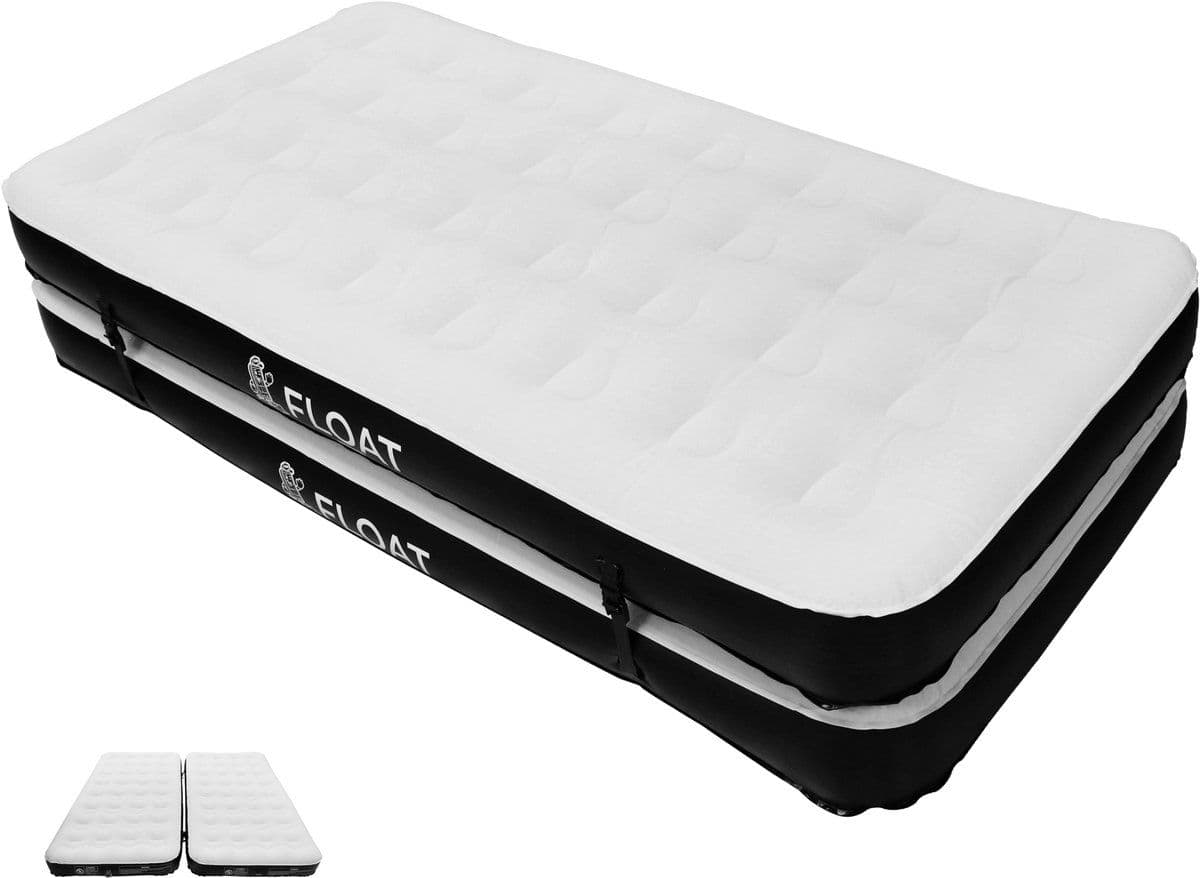 FLOAT Gemina - 3-in-1 Luchtbed - 150 W Pomp - 190x99x20 cm - Zwart Wit (2 stuks)