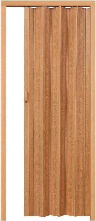 Tectake Vouwdeur - Ruimteverdeler - Waterbestendig - Hazelaar 203 x 80 cm