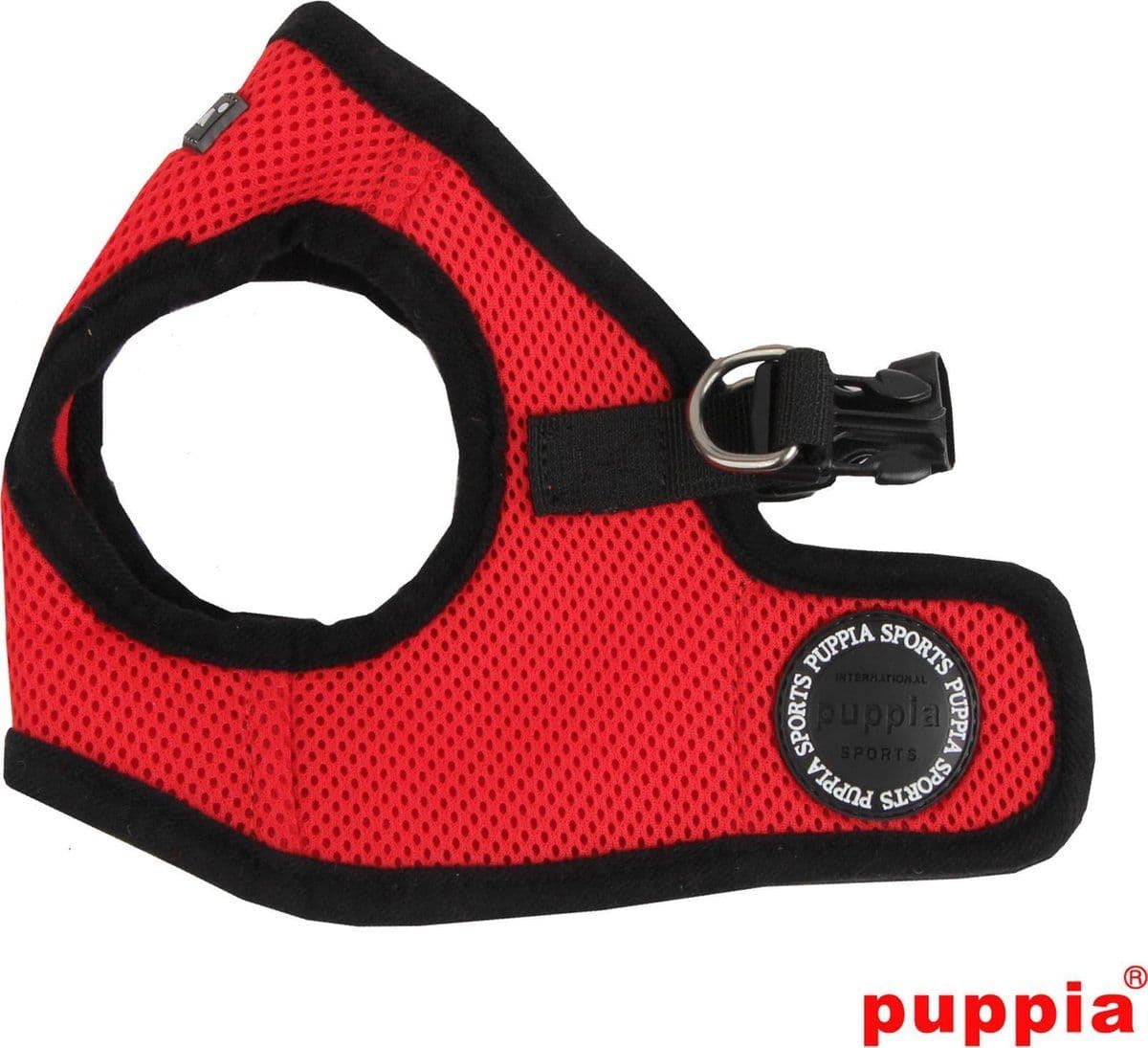 Puppia Soft Vest Harness - Hondentuig - Verstelbare buikriem - Rood - M