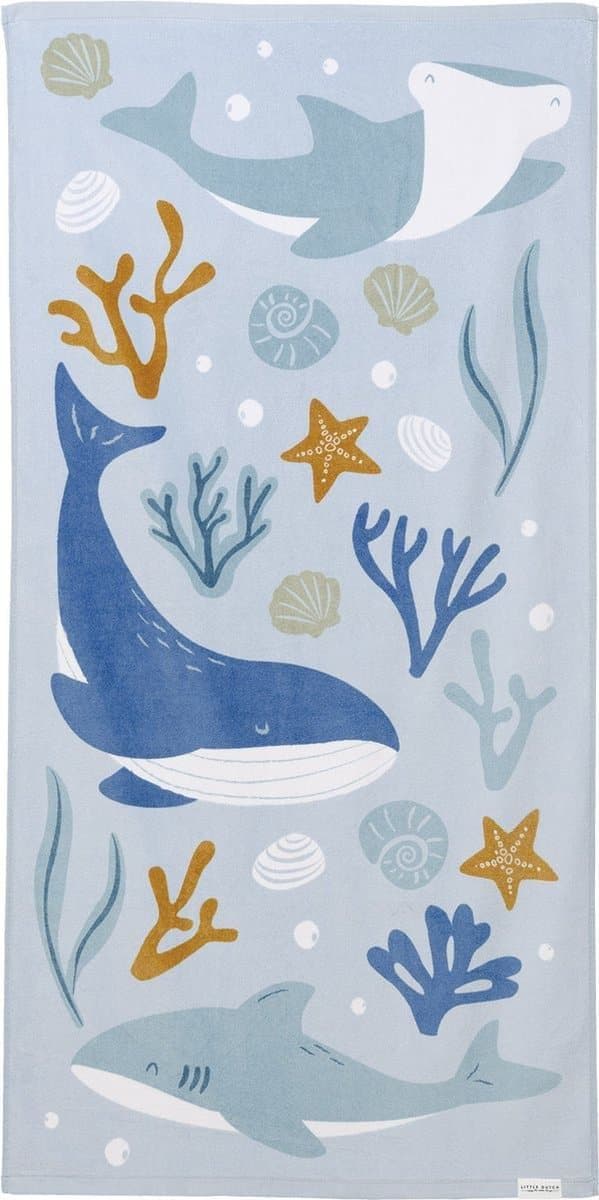 Little Dutch Ocean Dreams Badlaken - 100% katoen - roze