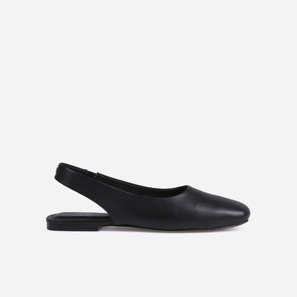 Bronx Baylie - Slingback - Elegante vierkante neus - Zwart