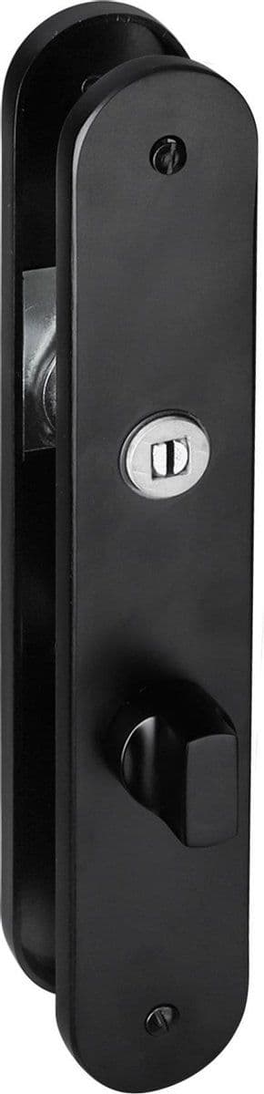 Impresso WC63/8 - Schild rond 230 x 9 x 40 mm - Geveerd - Zwart