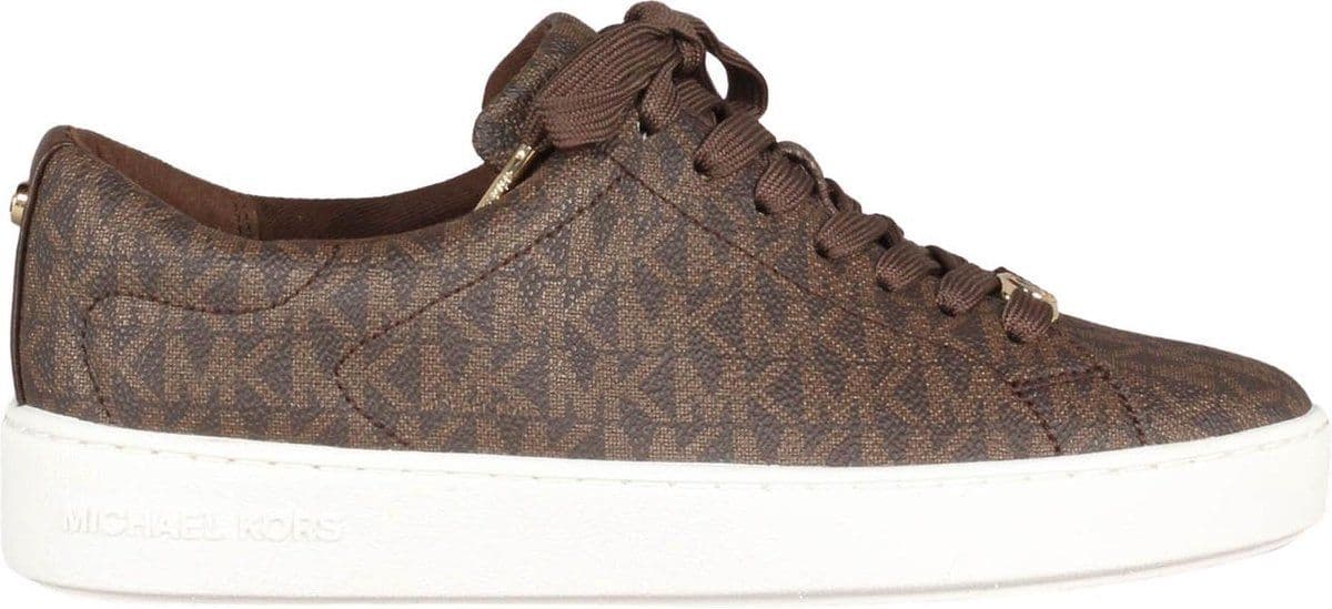 Michael Kors Keaton Lace Up - Dames Sneakers - Canvas - Bruin