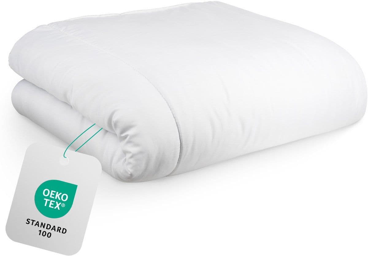 Hom&Com Donsdeken - 90% Eendendons - 200x200 cm - 4 Seizoenen met Satijnen Rand - OEKO-TEX & Diervriendelijk Gecertificeerd