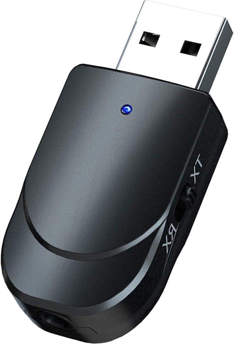 Bluetooth 5.0 USB-adapter - 2-in-1 zender ontvanger - bereik 10 m (1 stuk)