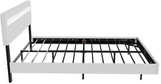 Lissabon Zwevend Bed - 140x200cm - LED - Wit