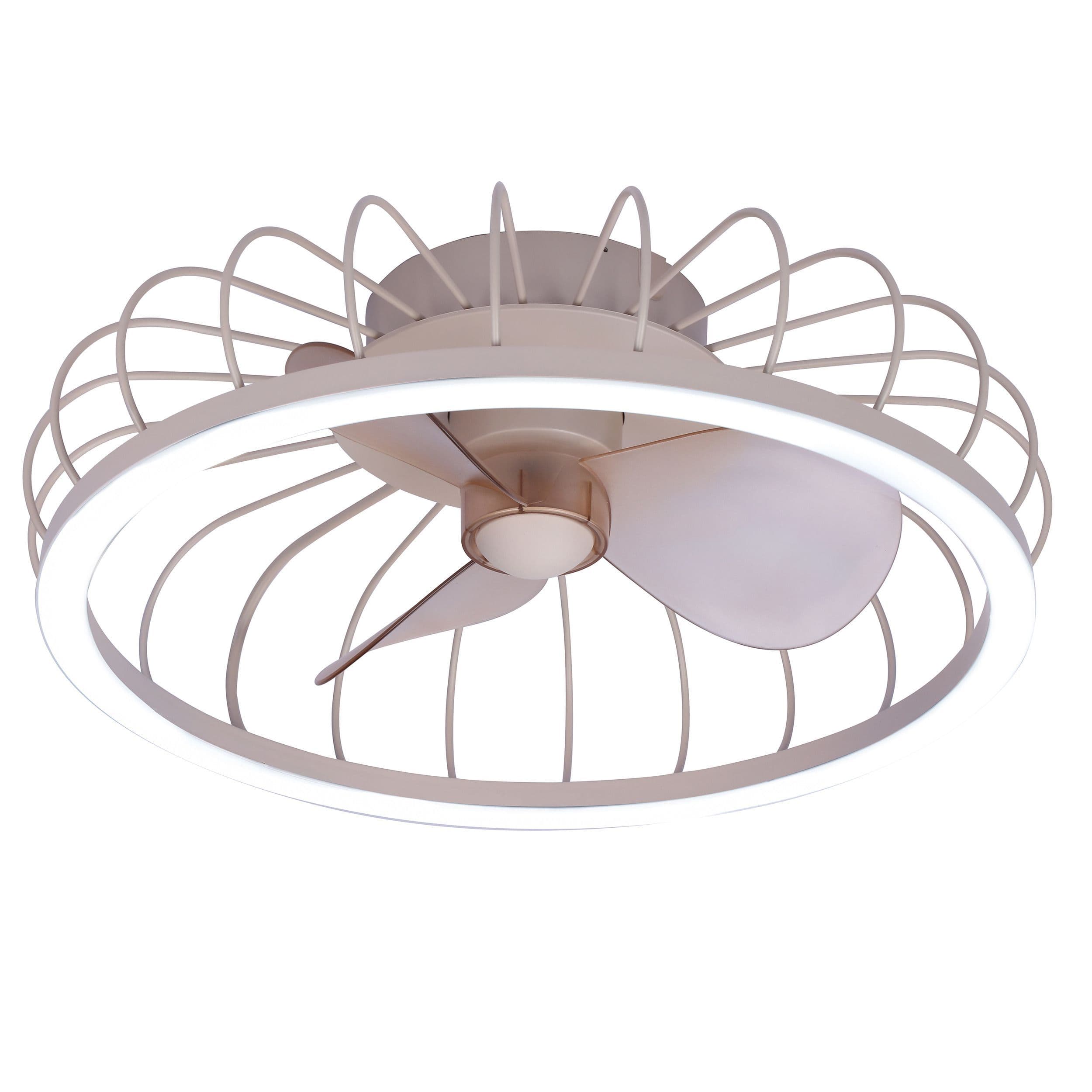 Brilliant Arezzo - Plafondventilator - Verlichting afstandsbediening 36W - Beige