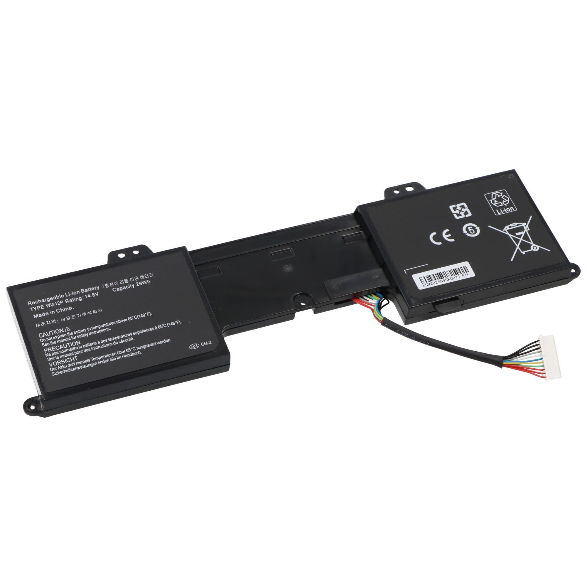 Dell Inspiron DUO 1090 - Batterij Li-Polymer 14.8V 1950mAh 29Wh - zwart