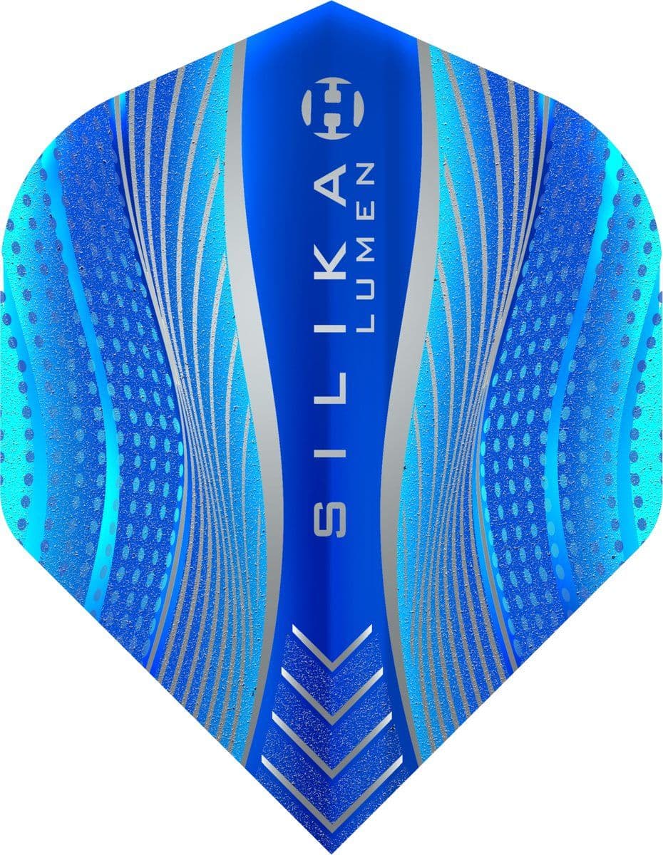 Harrows Silika Lumen NO2 - Dart Flights - Tough Crystalline Coated - Blauw
