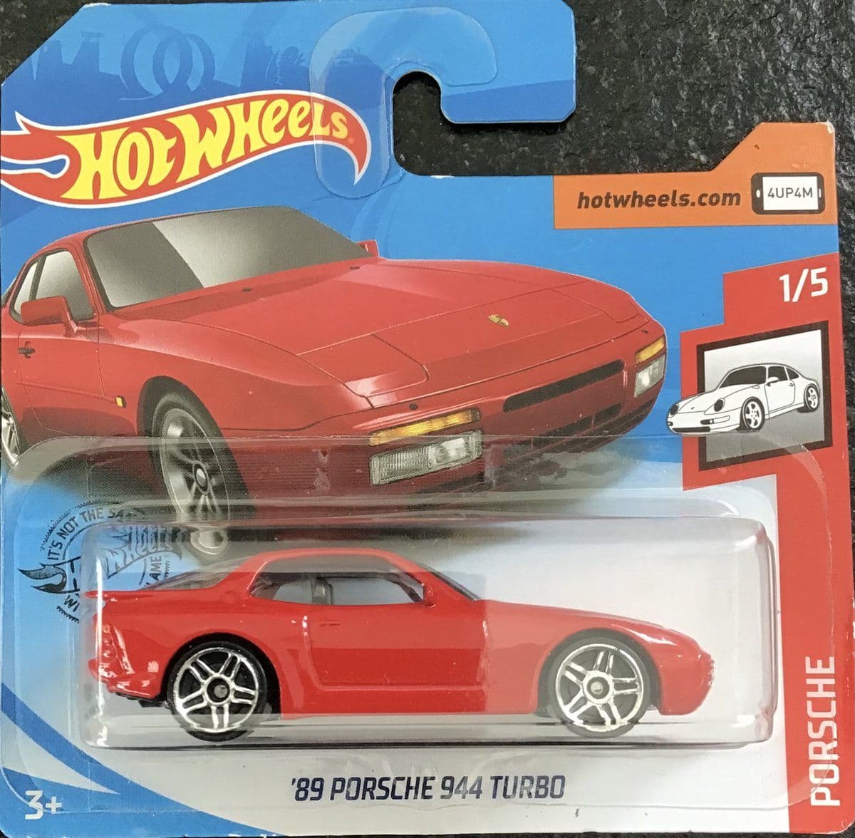 Hot Wheels Auto Porsche 944 Turbo - Die Cast - 7 cm