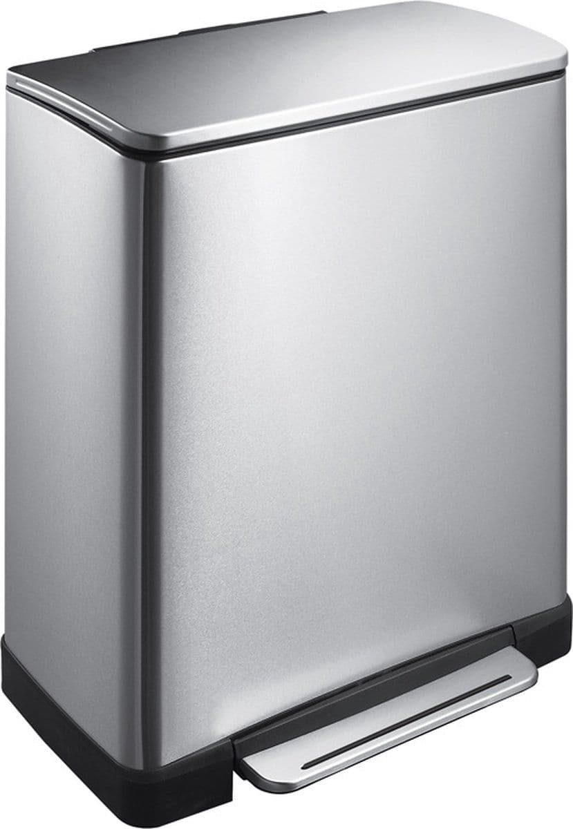 EKO E-Cube - Pedaalemmer 50L - Soft Close Fingerprintproof - Mat RVS
